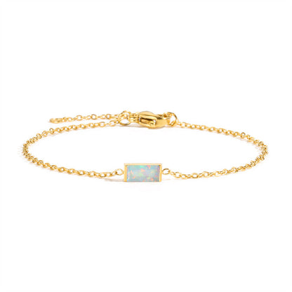 Rectangle Birthstone Bracelet — product photograph