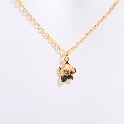 Birth Flower & Birthstone Bracelet or Necklace — product photograph
