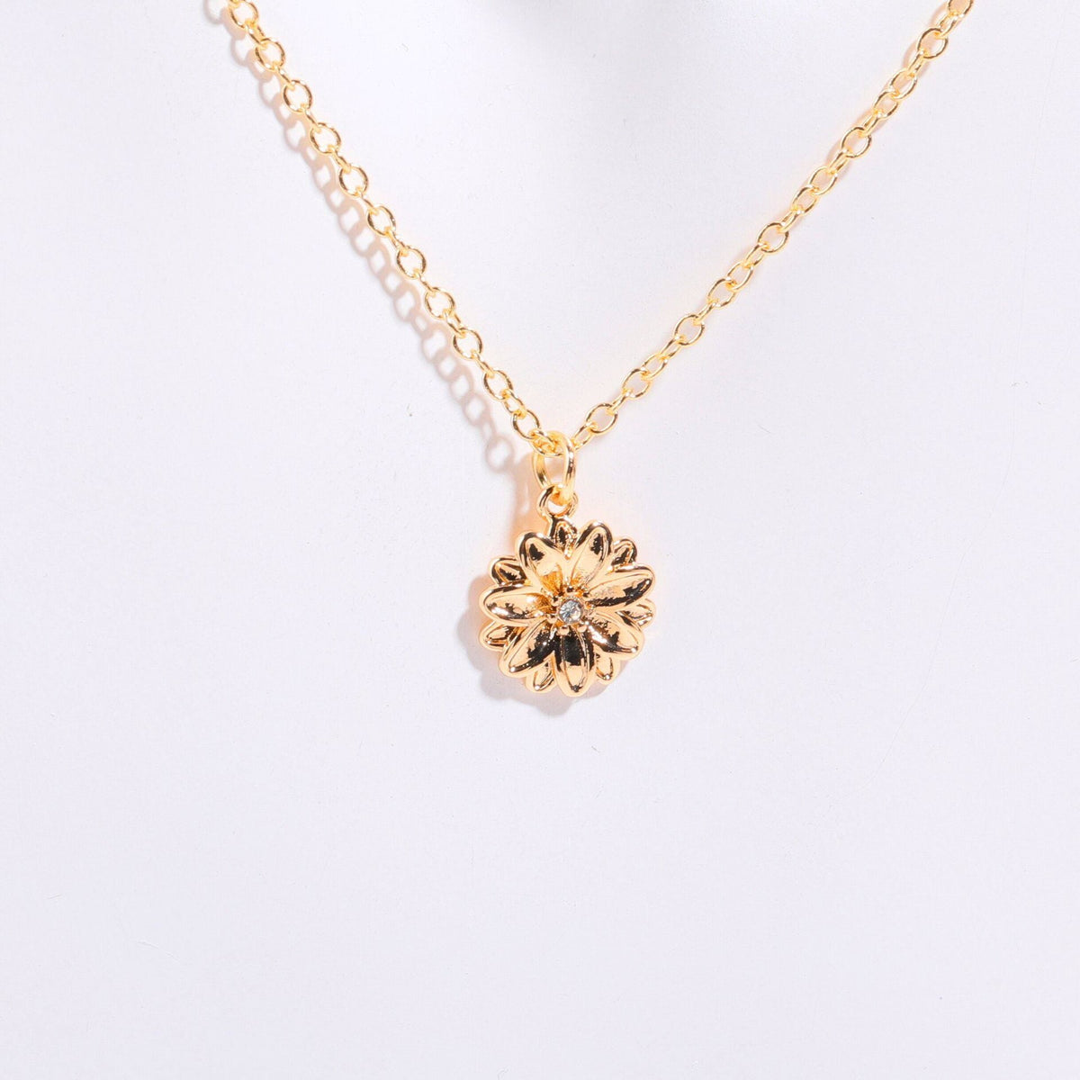 Birth Flower & Birthstone Bracelet or Necklace — product photograph