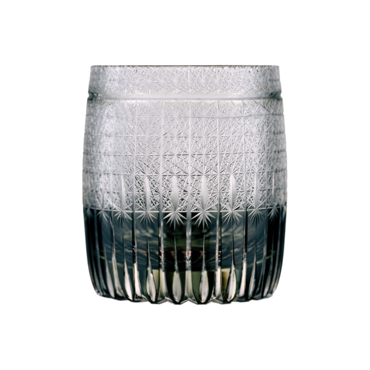Wheat Edo Kiriko Whisky Glass — Handcrafted — one glass, transparent background