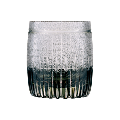 Wheat Edo Kiriko Whisky Glass — Handcrafted — one glass, transparent background