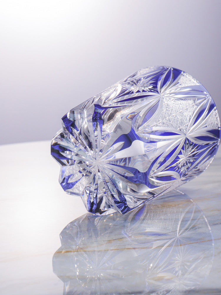 Brocade Edo Kiriko Whisky Glass — design and cut detail