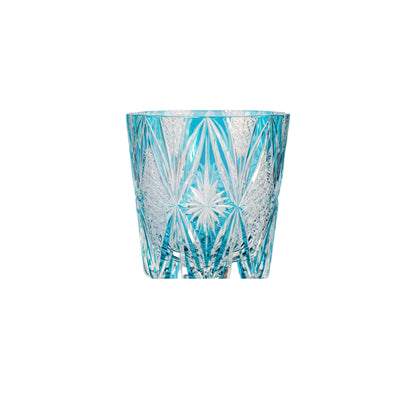 Brocade Edo Kiriko Whisky Glass — Turquoise / Standard