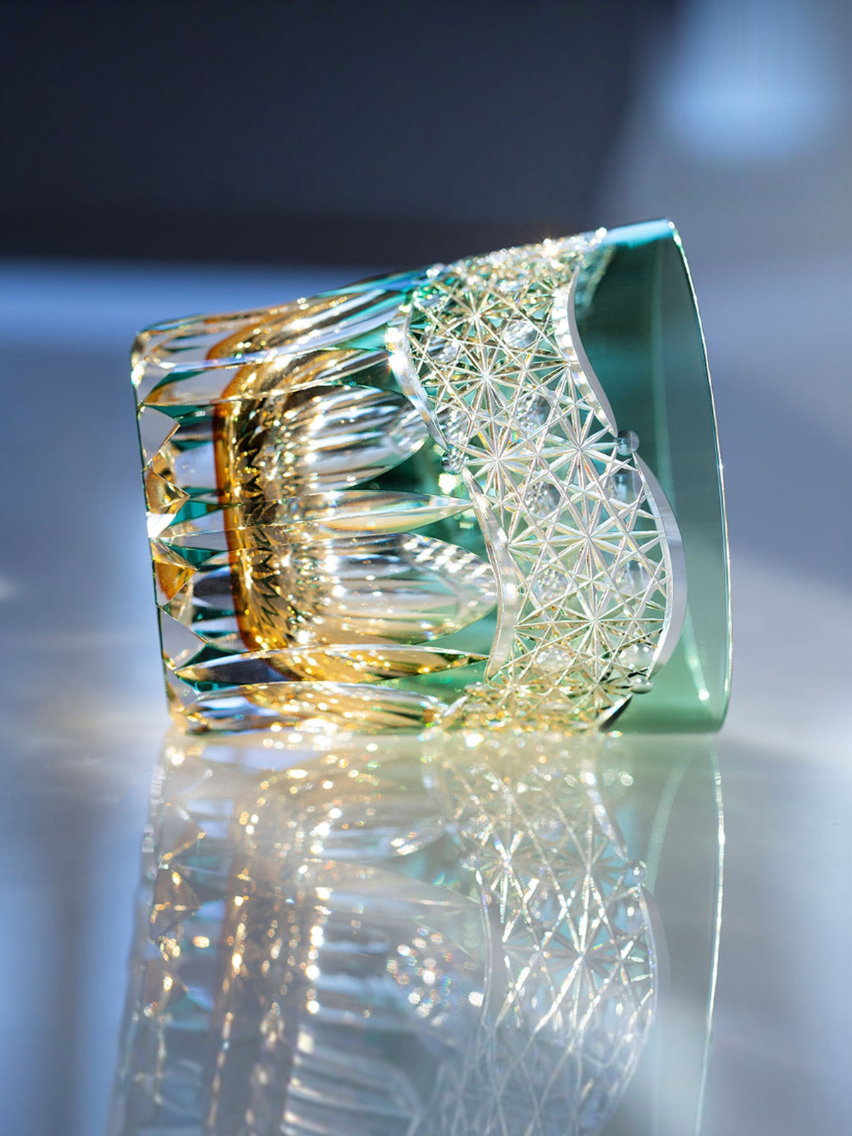 Dawn Edo Kiriko Whisky Glass — design and cut detail