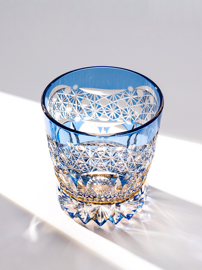 Dawn Edo Kiriko Whisky Glass — design and cut detail