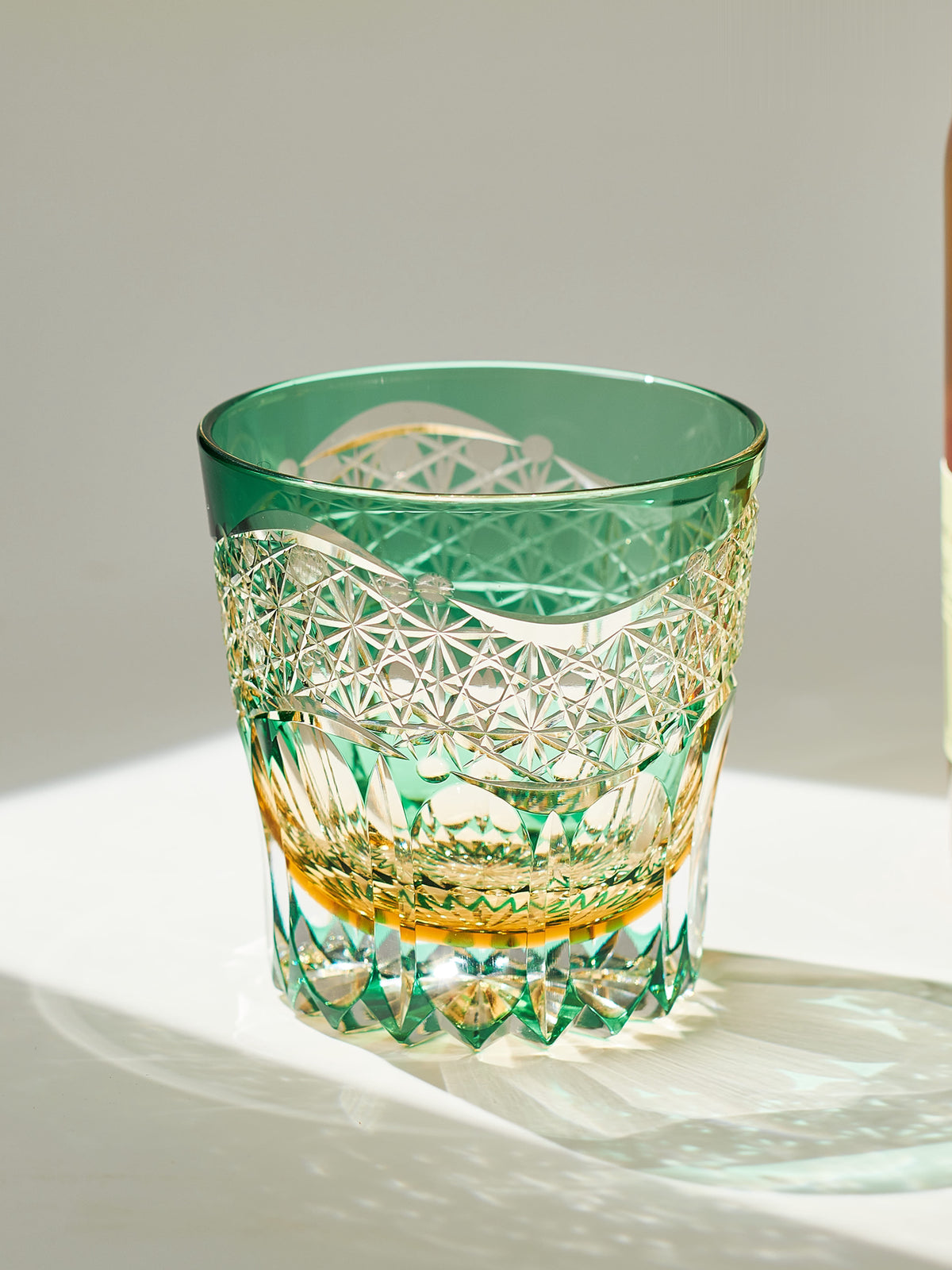 Dawn Edo Kiriko Whisky Glass — design and cut detail