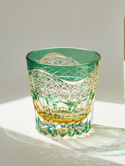 Dawn Edo Kiriko Whisky Glass — design and cut detail