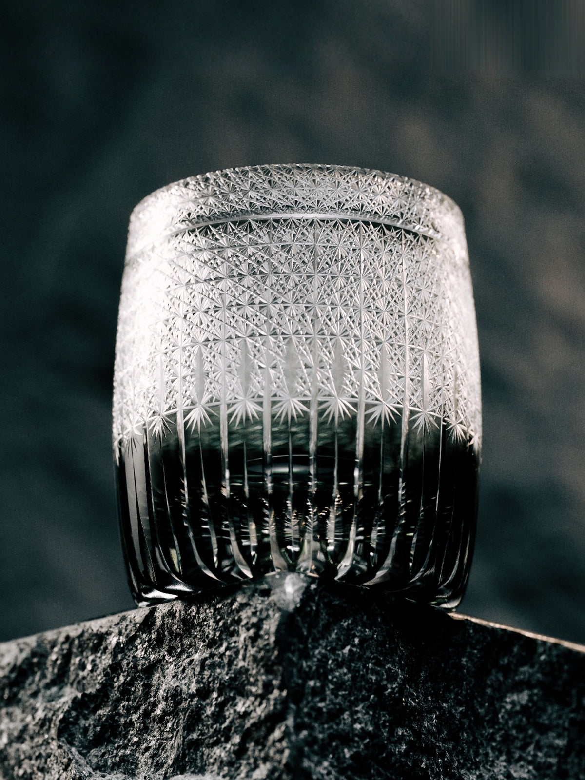 Wheat Edo Kiriko Whisky Glass — design and cut detail