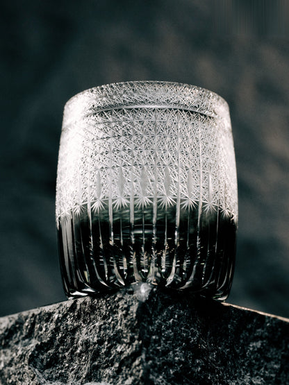 Wheat Edo Kiriko Whisky Glass — design and cut detail