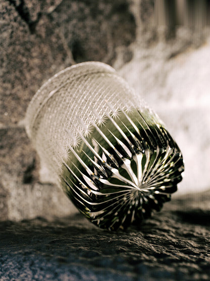 Wheat Edo Kiriko Whisky Glass — design and cut detail