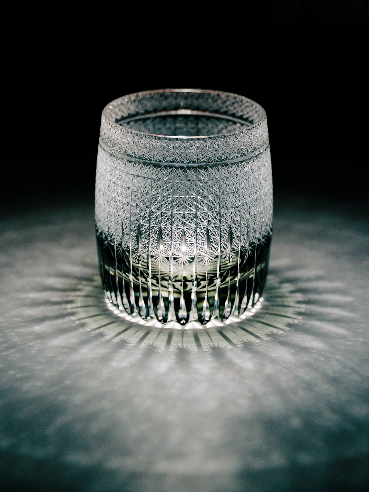 Wheat Edo Kiriko Whisky Glass — design and cut detail