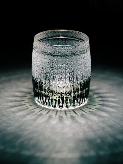 Wheat Edo Kiriko Whisky Glass — design and cut detail