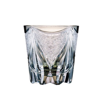 Blue Tide Phantom Edo Kiriko Whisky Glass — Gray Mist / Single